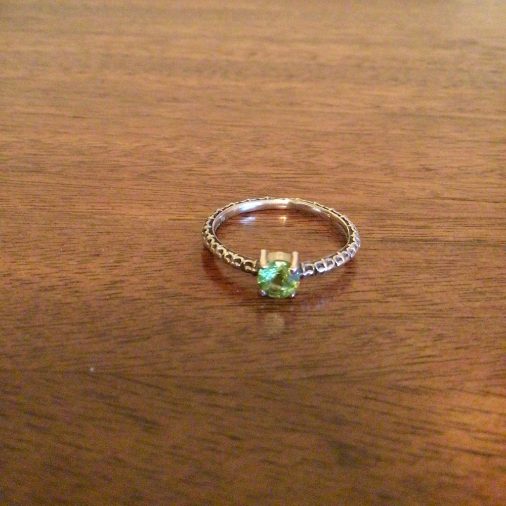 Sterling Silver Peridot Ring